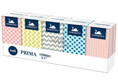Harmony Prima papírové kapesníky 3vrstvé 10 x 10 kusů