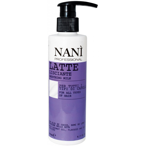 Naní Professional Milano vlasové vyhlazovací mléko pro všechny typy vlasů 200 ml