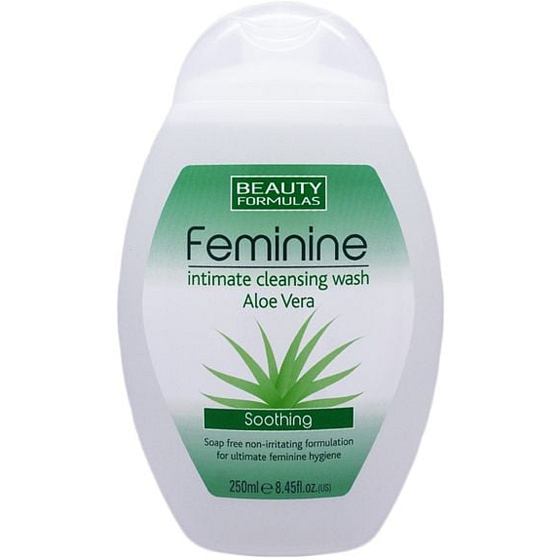Beauty Formulas Feminine Soothing intimní mycí gel s aloe vera 250 ml