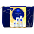 Nivea Firming Care Original Care kuličkový antiperspirant roll-on 50 ml + Apricot & Apricot Seed Oil sprchový gel 250 ml + Firming Q10 + Vitamin C zpevňující tělové mléko 400 ml + kosmetická taška, kosmetická sada pro ženy
