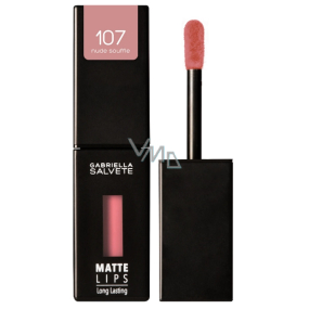 Gabriella Salvete Matte Lips Long Lasting matná tekutá rtěnka 107 Nude Souffle 4,5 ml