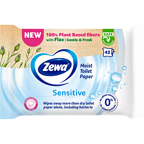 Zewa Pure Moist Toilet Tissue vlhčený toaletní papír, 42 ks