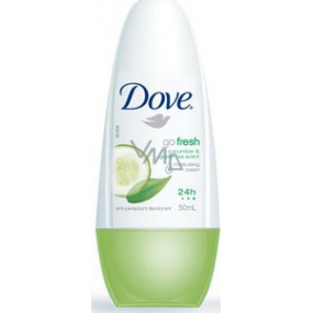 Dove Go Fresh Touch Okurka & Zelený čaj kuličkový antiperspirant deodorant roll-on pro ženy 50 ml
