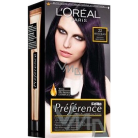 Loreal Paris Préférence Féria barva na vlasy 22 mystic black černo - fialová