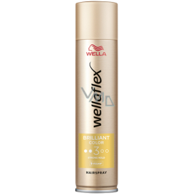 Wella Wellaflex Brilliant Colors silné zpevnění lak na vlasy pro barvené vlasy 250 ml