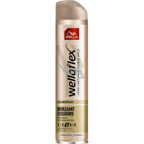 Wella Wellaflex Brilliant Colors silné zpevnění lak na vlasy pro barvené vlasy 250 ml