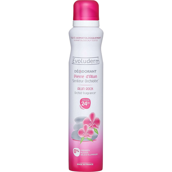 Evoluderm Alun/Orchid deodorant sprej pro ženy 200 ml