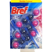 Bref Blue Aktiv Fresh Flowers WC blok pro hygienickou čistotu a svěžest Vaší toalety, zbarvuje vodu, 3 x 50 g, megapack