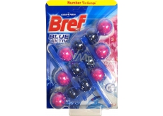 Bref Blue Aktiv Fresh Flowers WC blok pro hygienickou čistotu a svěžest Vaší toalety, zbarvuje vodu, 3 x 50 g, megapack