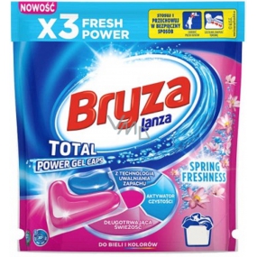 Lanza Spring Freshness Power gelové kapsle na praní bílého a barevného prádla 28 kusů