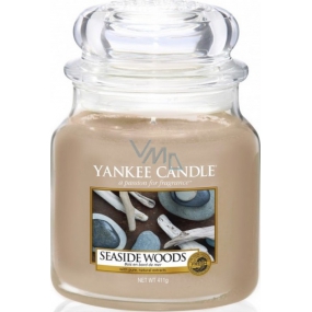 Yankee Candle Seaside Woods - Přímořské dřeva vonná svíčka Classic střední sklo 411 g