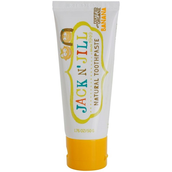 Jack N Jill BIO Banán přírodní zubní pasta pro děti 50 g