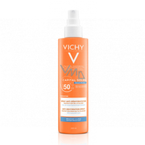 Vichy Capital Soleil SPF50+ multiprotekční opalovací sprej proti dehydrataci pokožky pro celou rodinu 200 ml