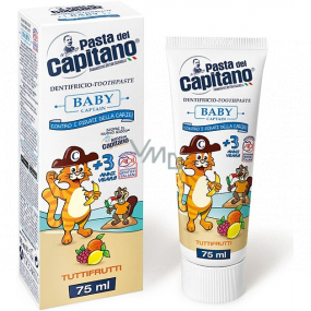 Pasta Del Capitano Baby Tutti-Frutti zubní pasta pro děti od 3 let 75 ml