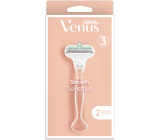 Gillette Venus Smooth Sensitive holicí strojek se 3 břity + náhradní hlavice 2 kusy pro ženy