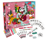 Disney Minnie Adventní kalendář s psacími potřebami 24 kusů