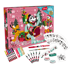 Disney Minnie Adventní kalendář s psacími potřebami 24 kusů