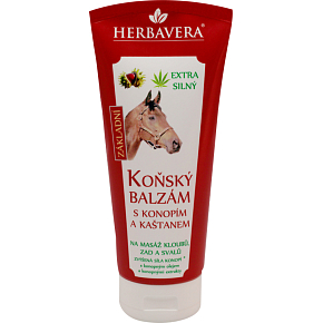 Herbavera Koňský balzám s konopím a kaštanem, 200 ml Herbavera Koňský balzám s konopím a kaštanem, 200 ml