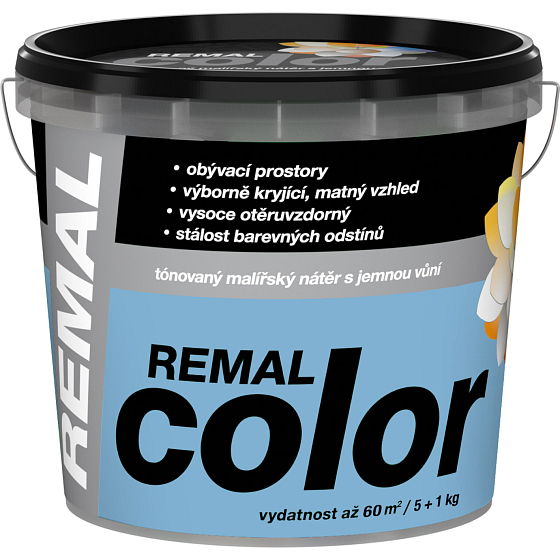 REMAL Color malířská barva na zeď Pomněnka, 5+1 kg