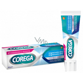 Corega Original fixační krém extra silný pro úplné i částečné zubní náhrady protézy 40 g