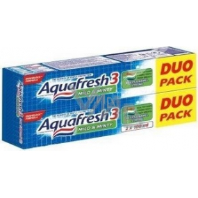 Aquafresh Mild & Minty zubní pasta 2 x 100 ml, duopack