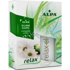 Alpa Bylinná koupel 250 ml + Relaxel zdravotnický prostředek 75 g, kosmetická sada