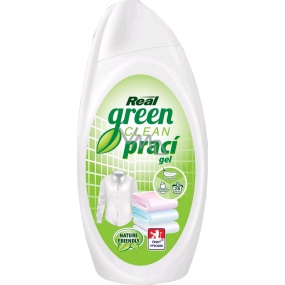 Real Green Clean prací gel na bílé i barevné prádlo 1 l