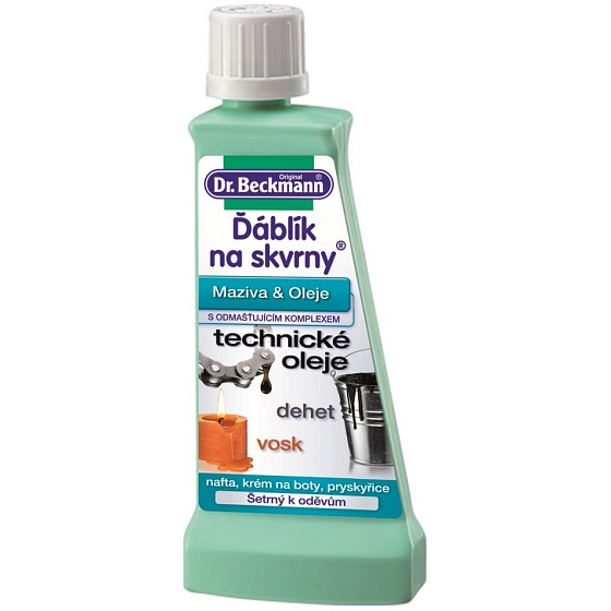 Dr. Beckmann Ďáblík na skvrny maziva, oleje, dehet, vosk 50 ml