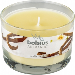 Bolsius Aromatic Vanilla - Vanilka vonná svíčka ve skle 90 x 65 mm 247 g doba hoření cca 30 hodin