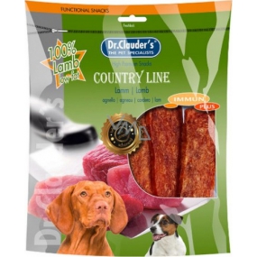 Dr. Clauders Country Line Jehněčí plátky sušeného masa pro psy 170 g