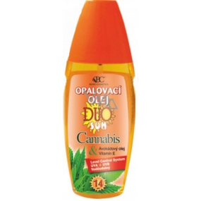 Bione Cosmetics Duo Sun Cannabis + Panthenol OF14 opalovací olej 150 ml