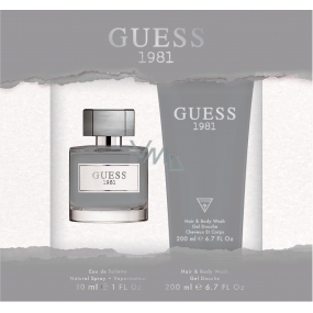 Guess Guess 1981 for Men toaletní voda pro muže 30 ml + sprchový gel 200 ml, dárková sada