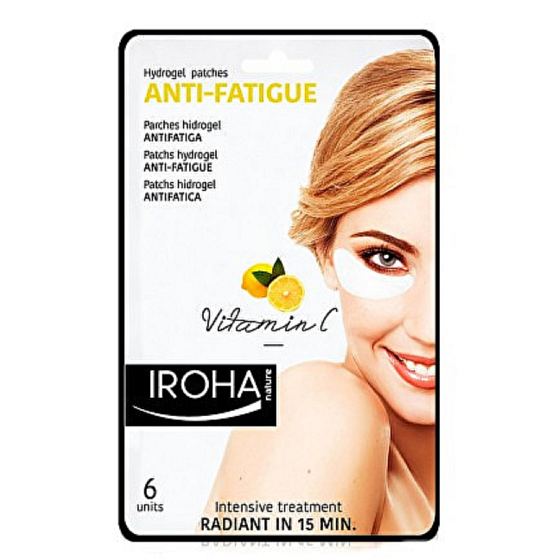 Iroha Anti-Fatigue Hydrogelové polštářky pod oči pro unavenou pleť s vitamínem C 6 kusů