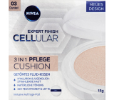 Nivea Expert Finish Cellular 3v1 pečující tónovací krém make-up v houbičce 03 Dark 15 g