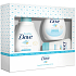 Dove Baby Rich Moisture mycí gel na tělo a vlasy pro děti 200 ml + tělové mléko 200 ml + krém na opruzeniny 45 g, kosmetická sada