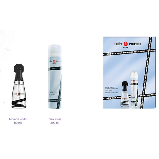 Pret a Porter Original toaletní voda pro ženy 50 ml + deodorant sprej 200 ml, dárková sada