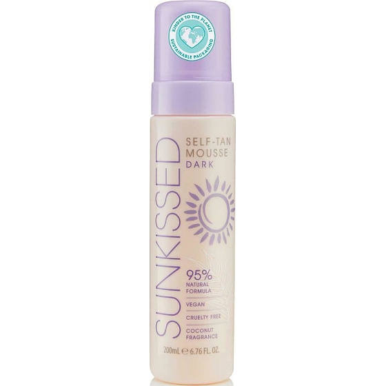Sunkissed Self Tan Mousse samoopalovací pěna Dark 200 ml