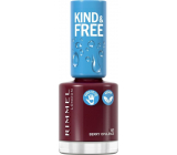 Rimmel London Kind & Free lak na nehty 157 Berry Opulence 8 ml