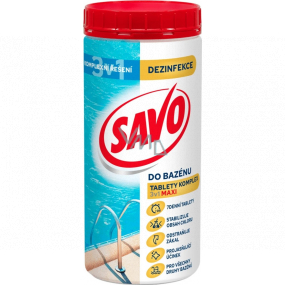 Savo Maxi 3v1 chlorové tablety komplex do bazénu dezinfekce 1,2 kg