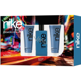 Nike Blue Man toaletní voda 100 ml + balzám po holení 75 ml + sprchový gel 75 ml, dárková sada pro muže