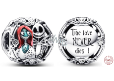 Charm Sterlingové stříbro 925 Tim Burton - Noční můra před Vánoci, The Nightmare Before Christmas, korálek na náramek Vánoce