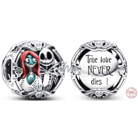 Charm Sterlingové stříbro 925 Tim Burton - Noční můra před Vánoci, The Nightmare Before Christmas, korálek na náramek Vánoce