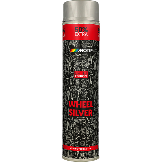 Motip Rallye akrylátový lak na disky, stříbrný, 600 ml