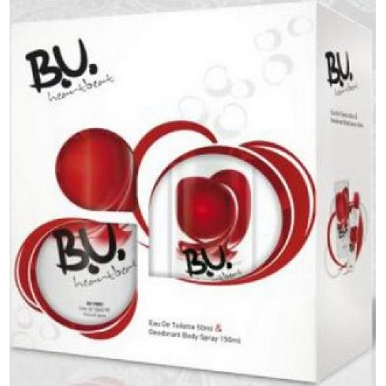 B.U. Heartbeat toaletní voda 50 ml + deodorant sprej 150 ml, pro ženy dárková sada