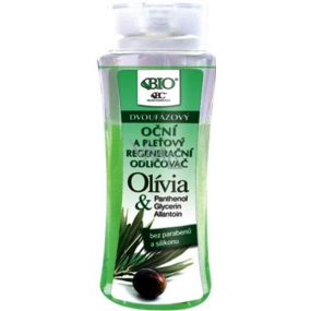 Bione Cosmetics Olívia & Panthenol regenerační dvoufázový oční a pleťový odličovač 225 ml