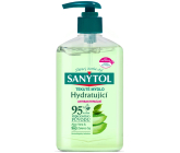 Sanytol Zelený čaj & Aloe Vera antibakteriální hydratující mýdlo na ruce 250 ml s dávkovačem