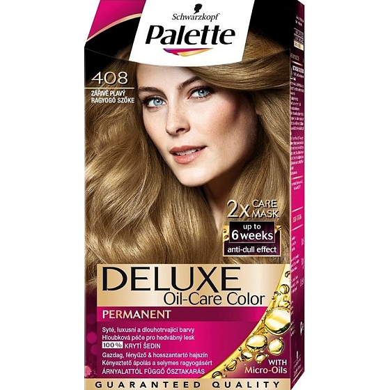 Schwarzkopf Palette Deluxe barva na vlasy 408 Zářivě plavý 115 ml