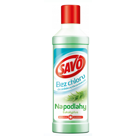 Savo Eukalyptus bez chloru tekutý čisticí a dezinfekčí přípravek na podlahy 1 l