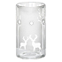 Yankee Candle Winterscape aromalampa z čirého skla a stříbrná 15 x 8 cm
