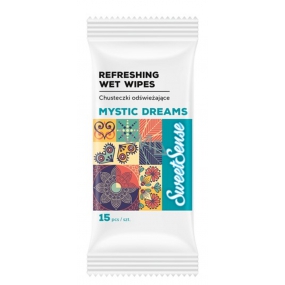 Sweet Sense Mystic Dreams osvěžující vlhčené ubrousky 15 kusů